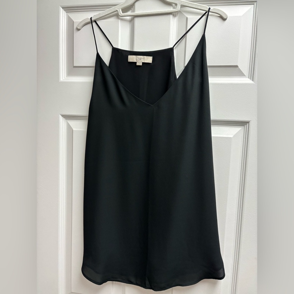 LOFT Sleek Black Camisole Top